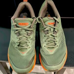 Men’s size 11 Hoka One One. Challenger ATR 6. Green and Orange